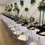 Black & white themed wedding