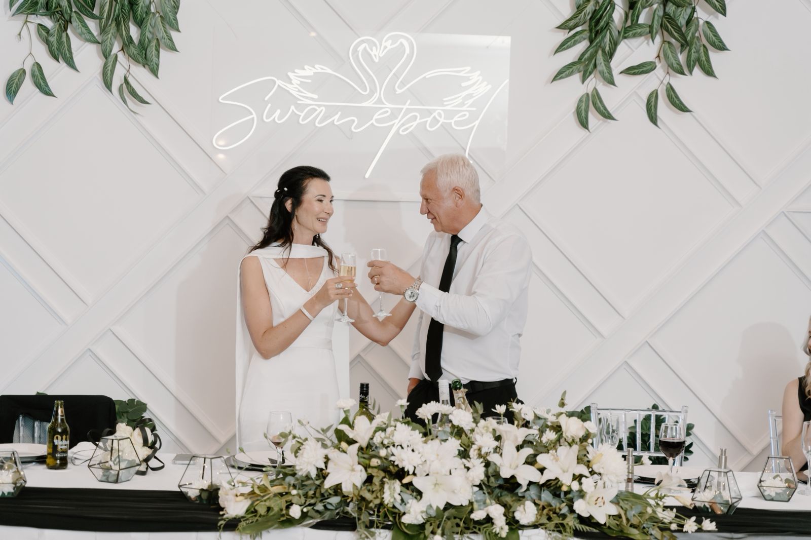 Bride & Groom toast